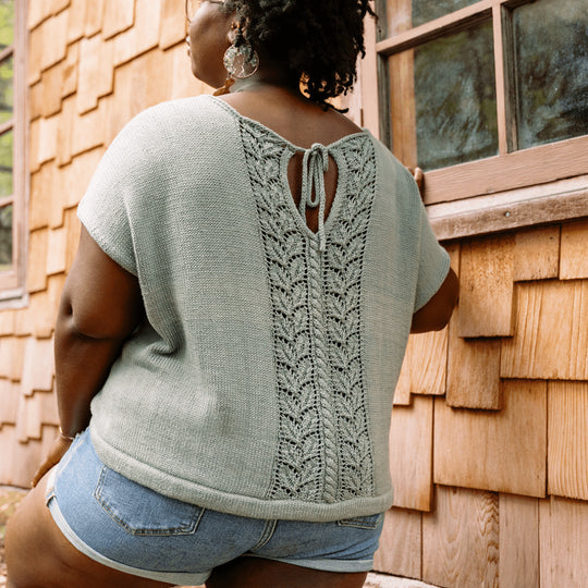 Floreale Top - Shirt met Kanten Rug