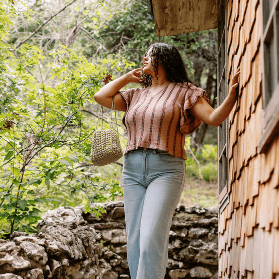 

Dalle de Verre - Shirt met Ruches Mouwen
4