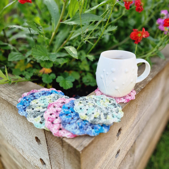 Silk Print Bloem - Onderzetters