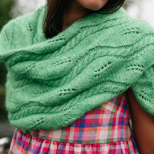 Hiedra Shawl - Omslagdoek met Blad Motief