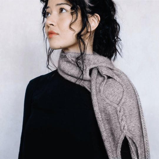 Isley - Opengewerkte Sjaal met Kabel