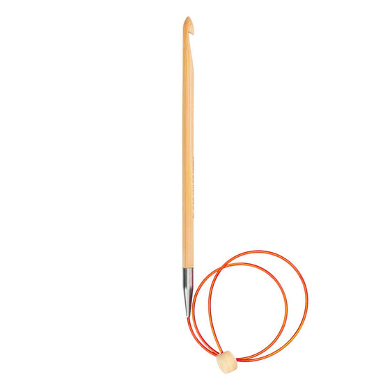 Bamboe Tunische haaknaald met kabel - 50 cm - Hobbii