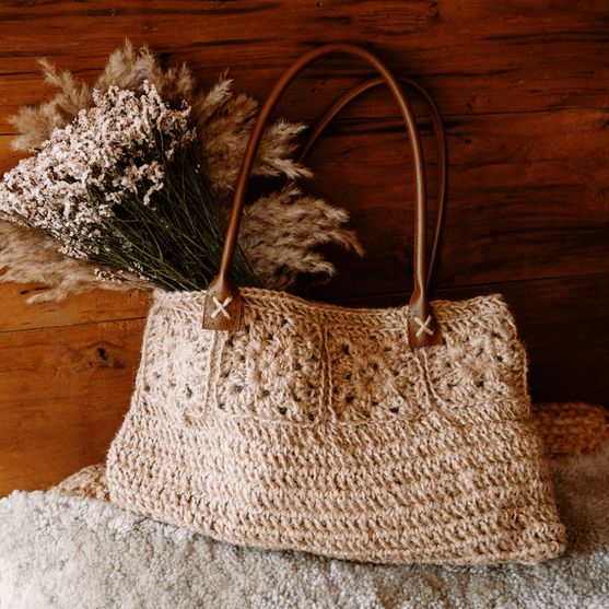 

Rose Window - Jute Draagtas
2