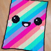

Kawaii Regenboog - Deken
1
