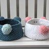 

Teddy Basket met PU lederen basis
3
