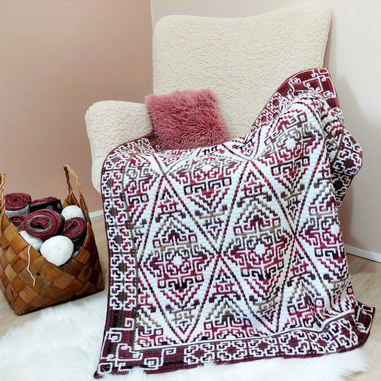 

Aztecana - Mozaïek Gehaakte Deken
2