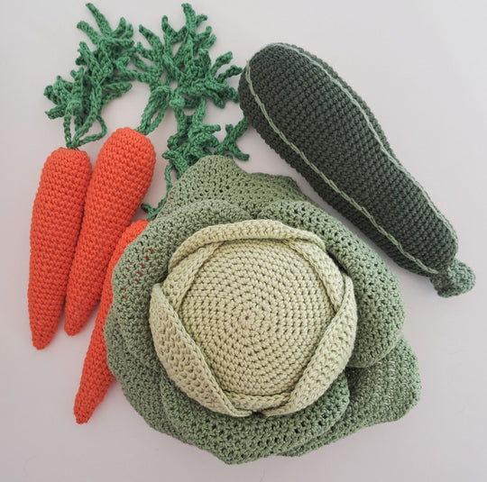 Groenten - Kool, wortels en courgette