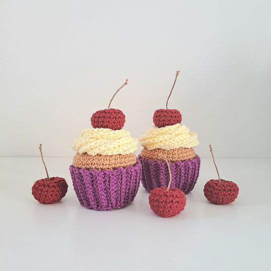 Cupcakes met kersen