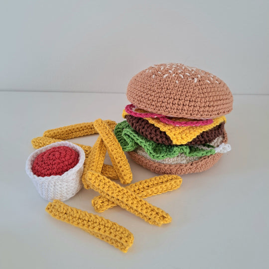 Hamburger en Franse friet