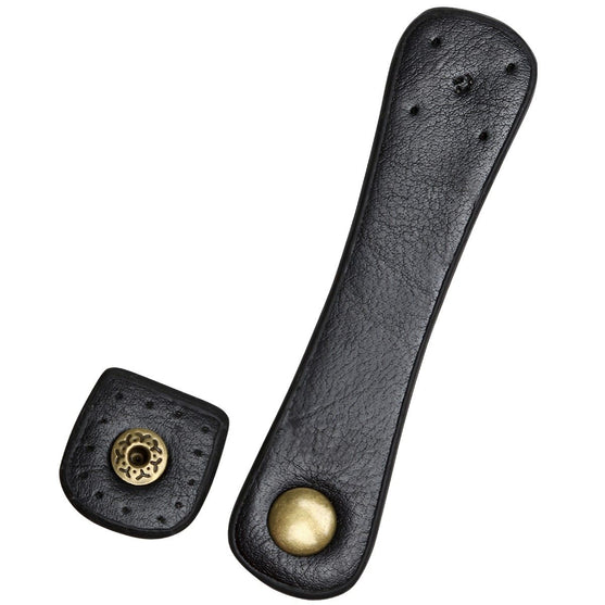 

Riempje met drukknoop PU leer 11 x 2 cm - Go Handmade
1