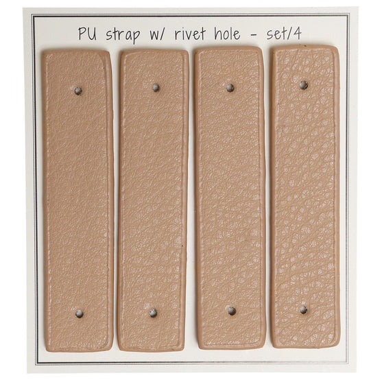 

Hengsel voor mand (bevestiging met holnieten), 8,5 x 1,8 cm, 4 stuks. - Go Handmade
1