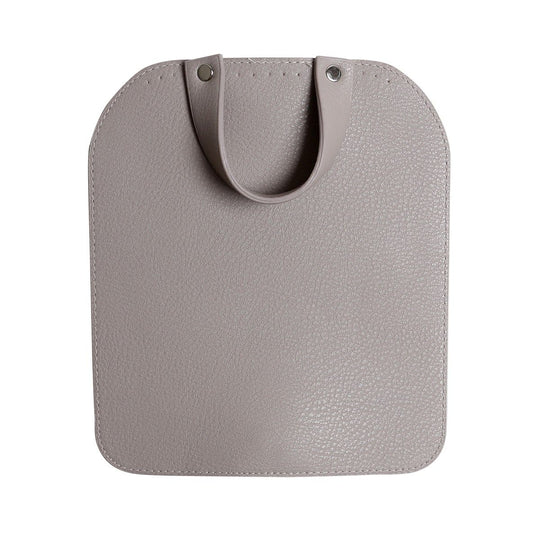 Tas Flap met magnetische knoop - Beige/Zilver - Go Handmade