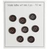

Houten knopen - Round Groove - Donker - 8 stuks - Go Handmade
4