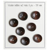 

Diepe houten knopen - Donker - 8 stuks - Go Handmade
1