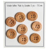 

Houten knopen - Made by Grandma  - 18 mm - Go Handmade
1