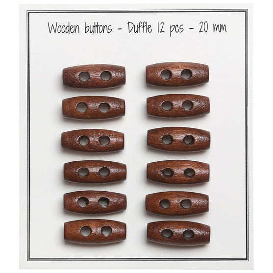 

Langwerpige Houten knopen Mini - 20 mm - Go Handmade
9