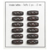 

Langwerpige Houten knopen Mini - 20 mm - Go Handmade
10