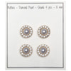 

Parelmoerknopen met steen - Goud - Meerdere maten - Go Handmade
7