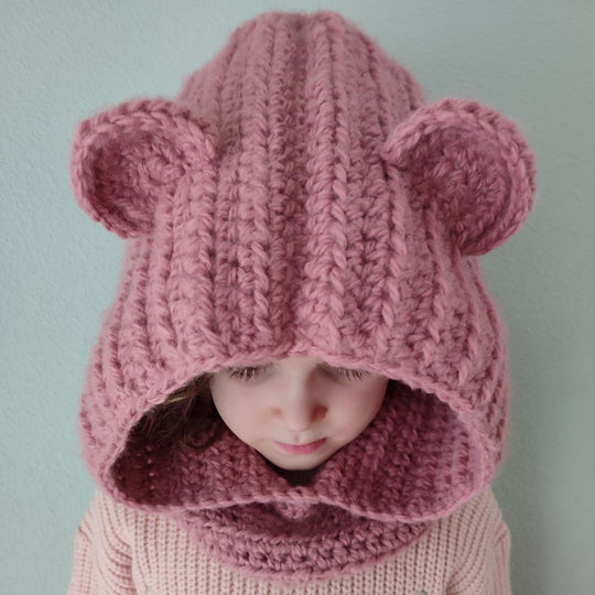 Bear - Hoodie met col