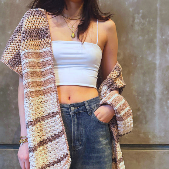 

The Driftwood - Long Textured Scarf and Wrap
2