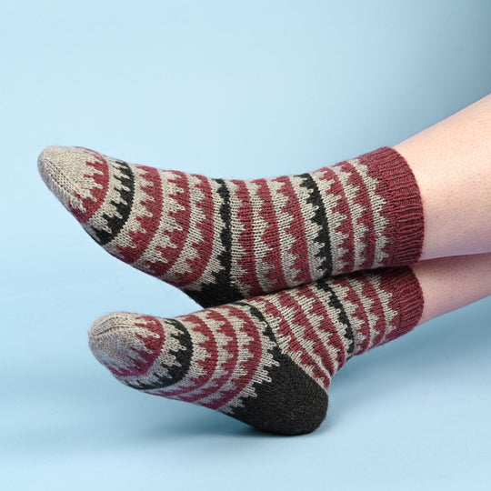 Sokken met Fair Isle-patroon