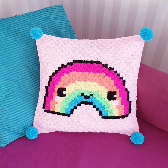 Kawaii Regenboog - Kussen