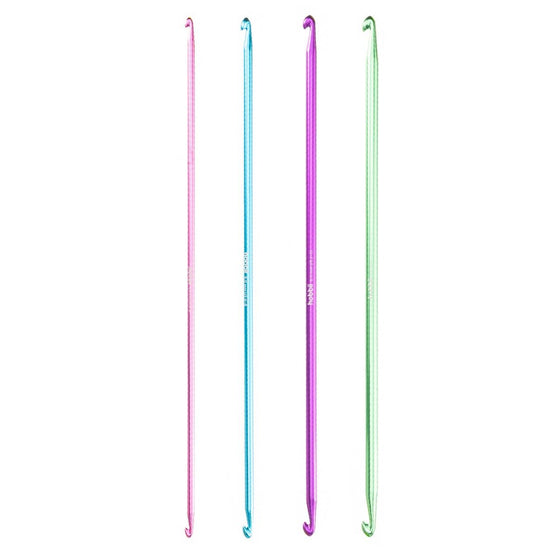 

Dubbele Tunische haaknaaldenset 'Alu' - 28 cm - Hobbii
1
