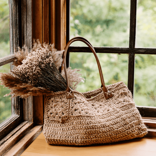 Rose Window - Jute Draagtas