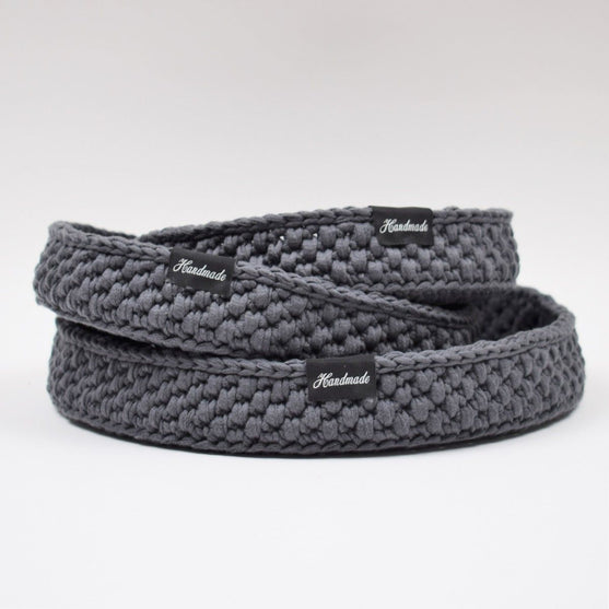 

Decoratiemanden met ronde leren bodem
2