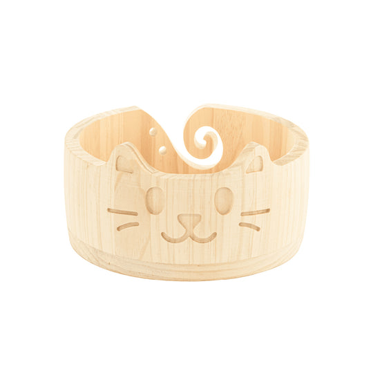 Houten garenkom - Kat - Hobbii