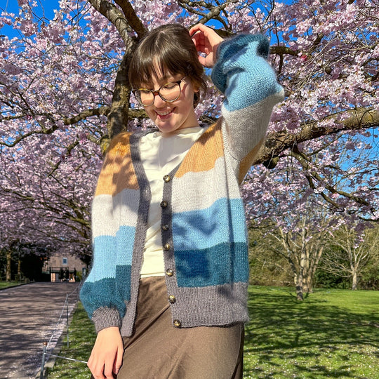 Brede Striber - Kort vest