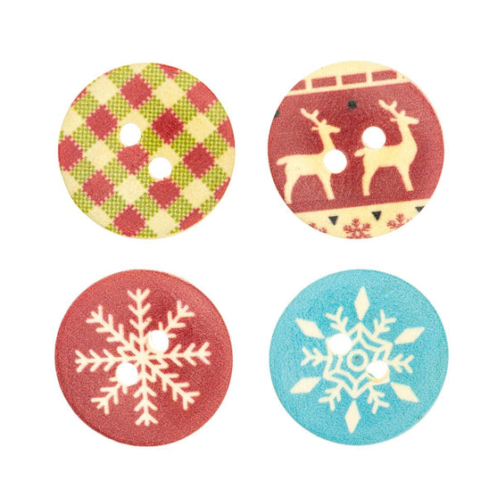 

Houten knopen - Kerstmis - 18 mm - Hobbii
3