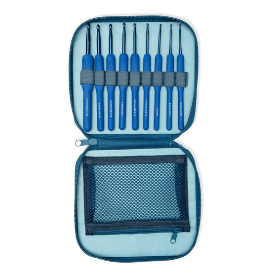 

Cosmo Haaknaaldenset - 9 maten - Indigo - Hobbii
2