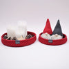 

Decoratiemanden met ronde leren bodem - Kerst
1