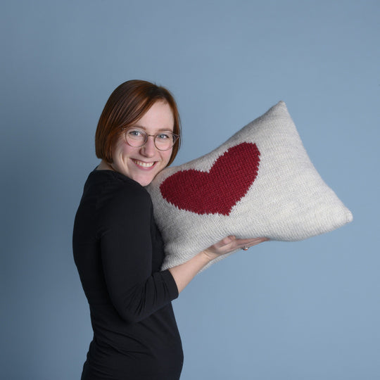 Kussen met hart