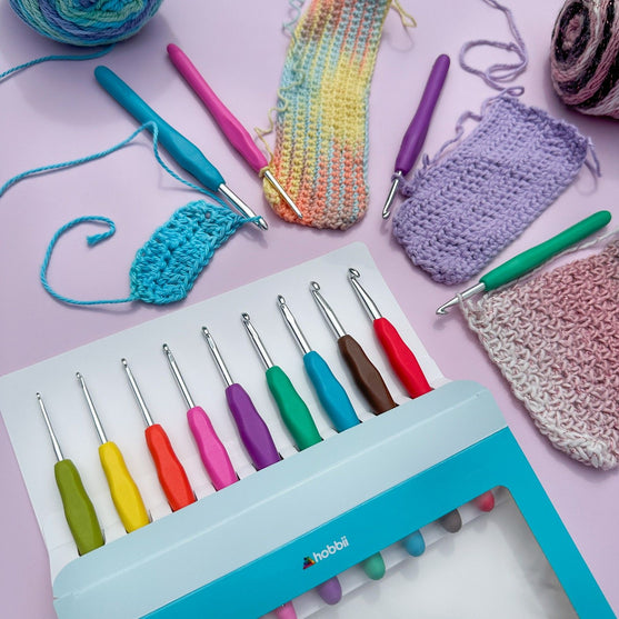 

Easy Touch Haaknaaldenset - 9 maten - Hobbii
14