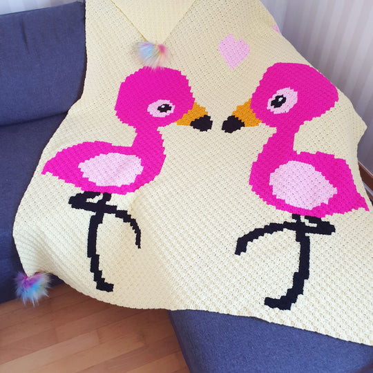 Flamingo Love - Plaid