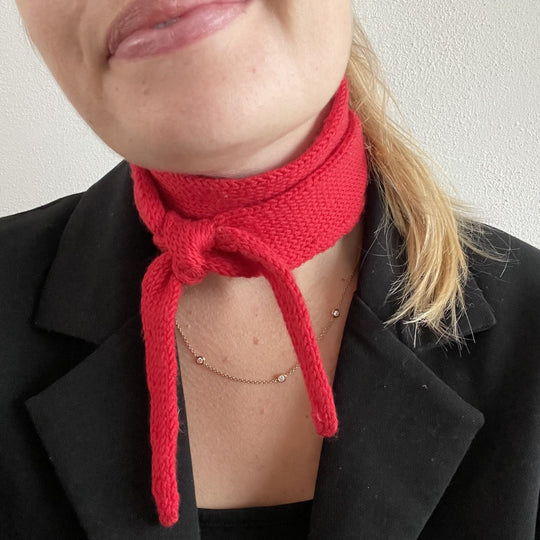 Easy Double Knitted Scarf - Sjaaltje