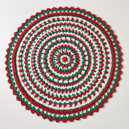 Holly Jolly Christmas Doily - Mandala