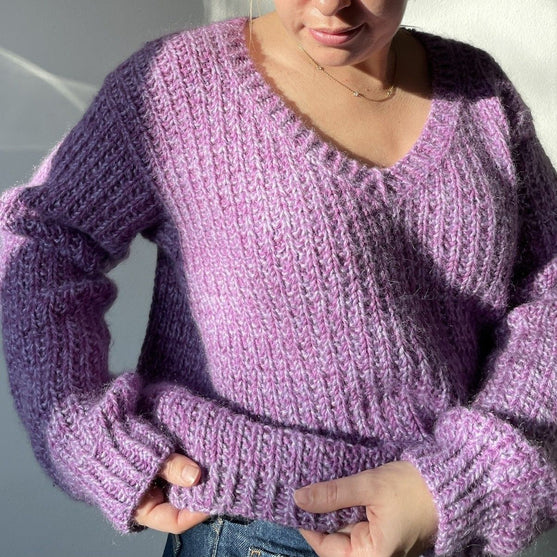 

Easy Evening Sweater - V-hals editie
2