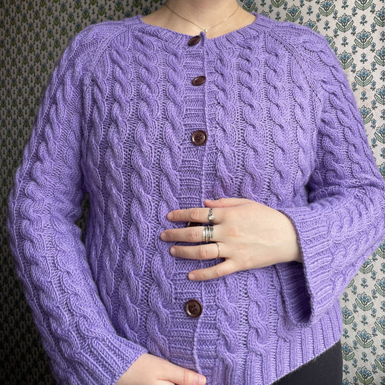 Easy Cable Cardigan -  Vest