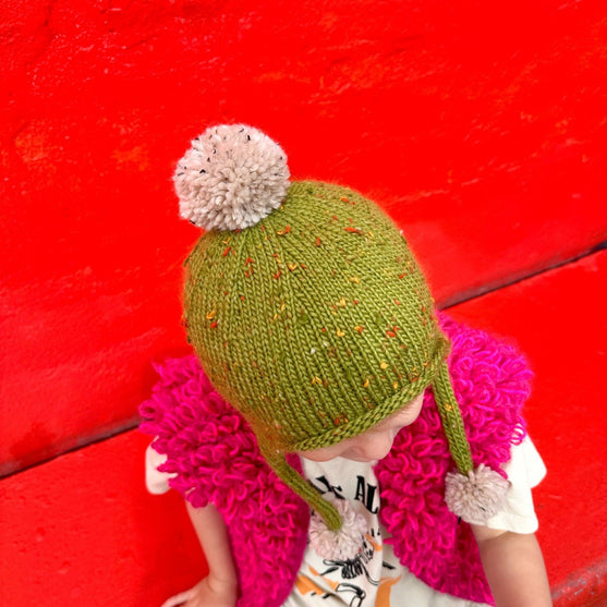 

Triple pompom - Kindermuts
1