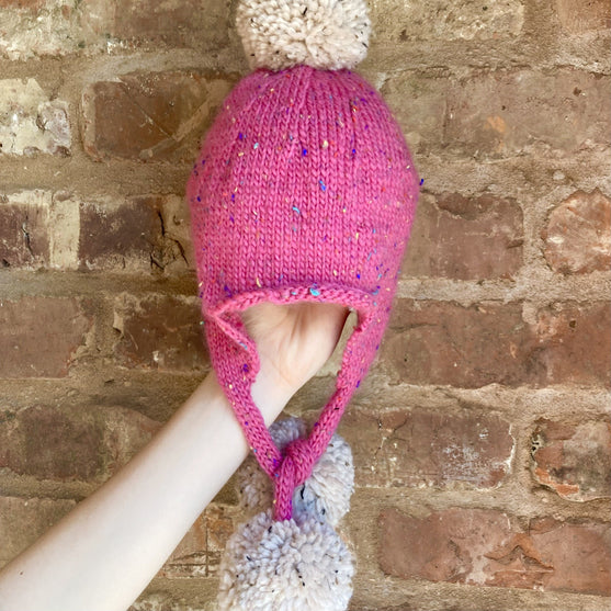 

Triple pompom - Kindermuts
3