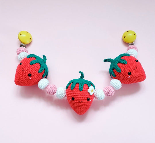 Kawaii Aardbei - Kinderwagenspanner