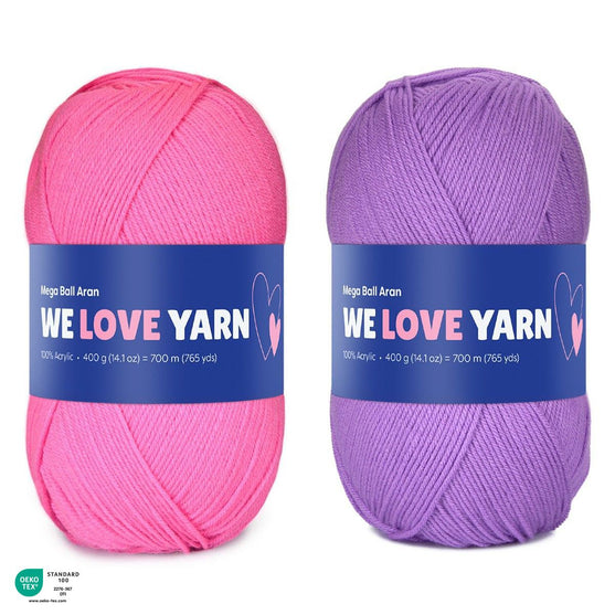 

Mega Ball Aran 400 g - We Love Yarn
1