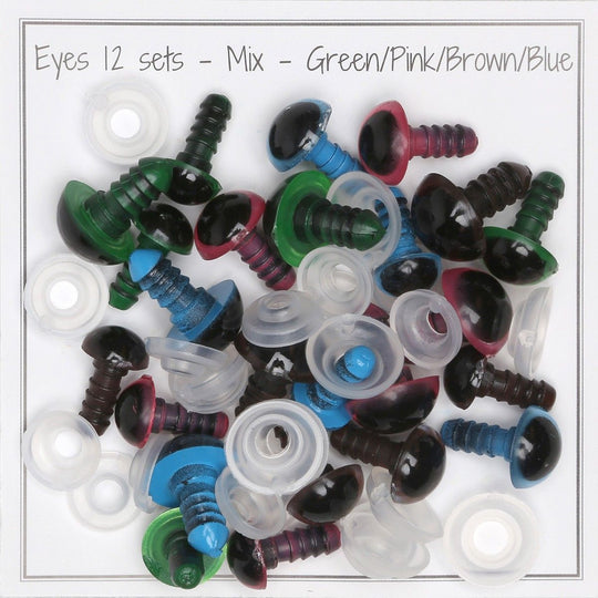 Veiligheidsogen - Gekleurd mixpakket - Go Handmade