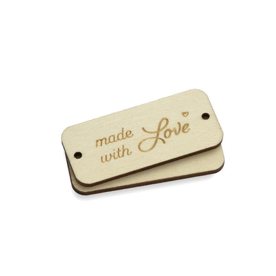 

Houten labels - Made With Love - Hobbii
1