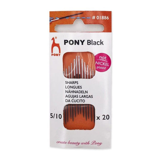 

Black naainaalden in de maten 5/10 - Pony
1