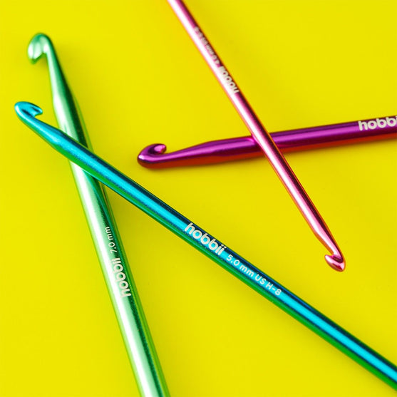 

Dubbele Tunische haaknaaldenset 'Alu' - 14 cm - Hobbii
5