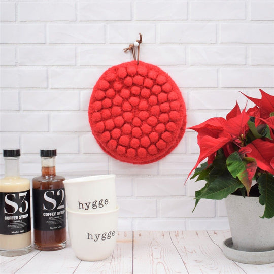 Kerstpannenlappen met bobbels